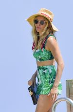SIENNA MILLER Out and About in St Tropez 07/25/2018