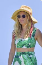 SIENNA MILLER Out for Lunch at Club 55 in St Tropez 07/25/2018