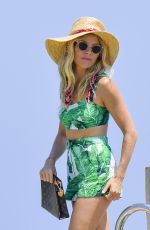 SIENNA MILLER Out for Lunch at Club 55 in St Tropez 07/25/2018