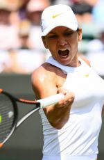 SIMONA HALEP at Wimbledon Tennis Championships in London 07/07/2018