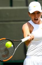 SIMONA HALEP at Wimbledon Tennis Championships in London 07/07/2018