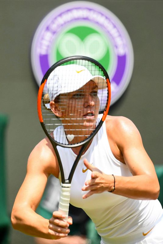 SIMONA HALEP at Wimbledon Tennis Championships in London 07/07/2018