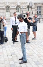 SINITTA Arrives to X Factor Launch in London 07/17/2018