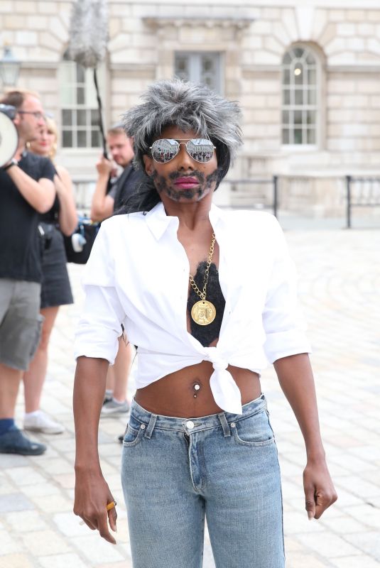 SINITTA Arrives to X Factor Launch in London 07/17/2018