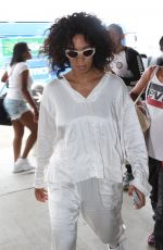 SOLANGE KNOWLES at LAX Airport in Los Angeles 07/26/2018