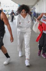 SOLANGE KNOWLES at LAX Airport in Los Angeles 07/26/2018