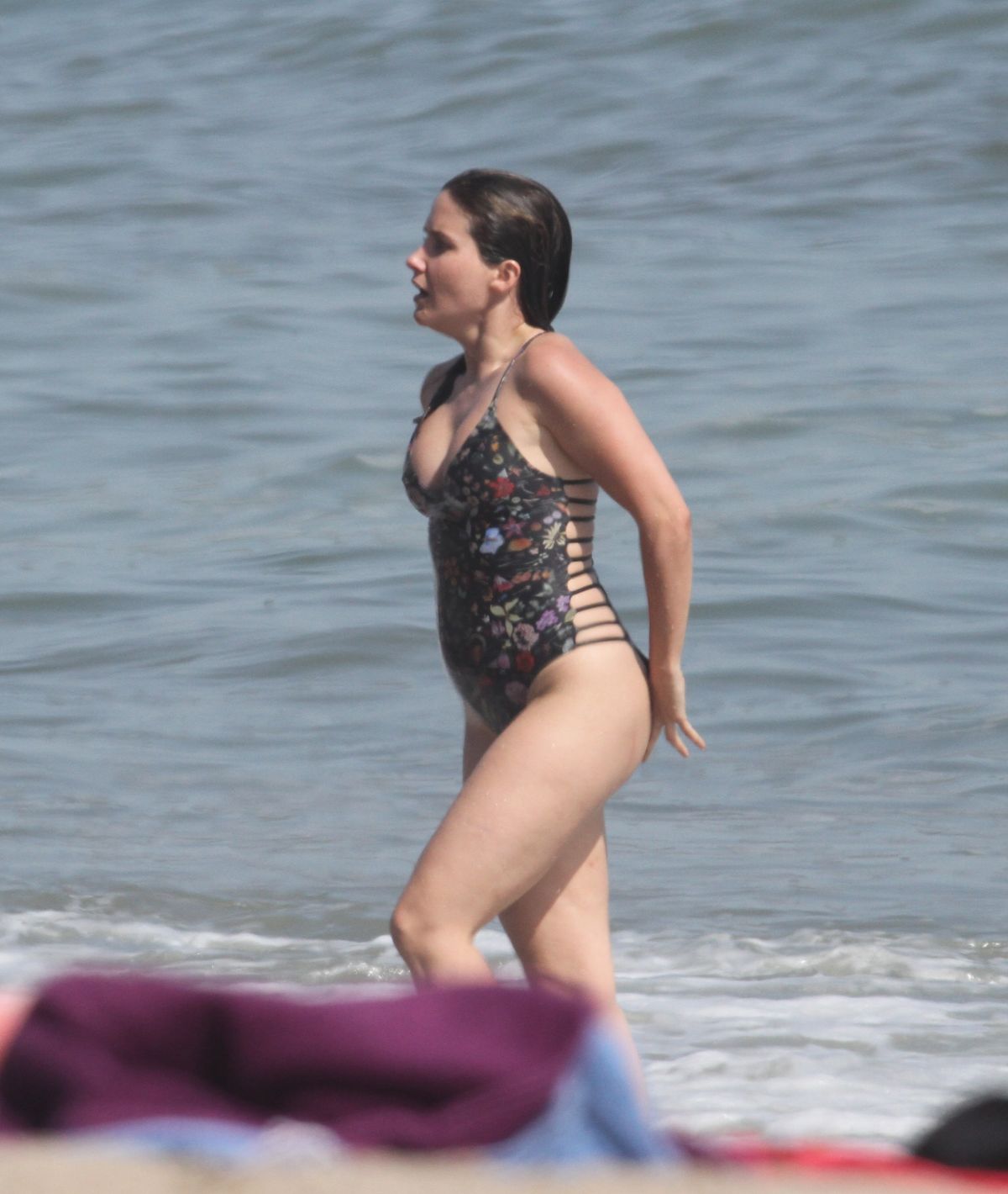 SOPHIA BUSH in Swimsuit at a Beach in Malibu 07/10/2018.