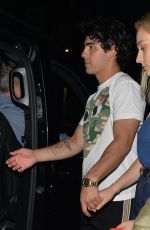 SOPHIE TURNER and Joe Jonas at 34 Mayfair in London 07/14/2018
