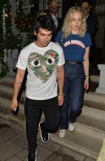 SOPHIE TURNER and Joe Jonas at 34 Mayfair in London 07/14/2018