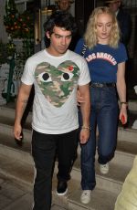 SOPHIE TURNER and Joe Jonas at 34 Mayfair in London 07/14/2018