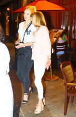 SOPHIE TURNER and Joe Jonas at a Eestaurant in Little Italy in New York 07/26/2018