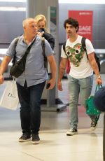 SOPHIE TURNER and Joe Jonas at JFK Airport in New York 07/02/2018