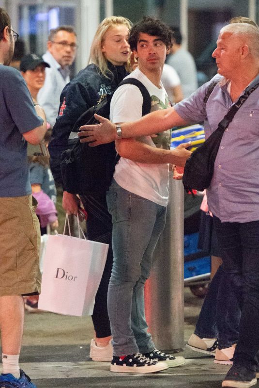 SOPHIE TURNER and Joe Jonas at JFK Airport in New York 07/02/2018