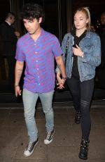 SOPHIE TURNER and Joe Jonas at Novikov Restaurant in London 07/17/2018