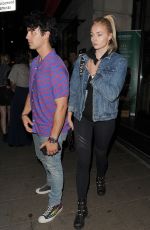 SOPHIE TURNER and Joe Jonas at Novikov Restaurant in London 07/17/2018