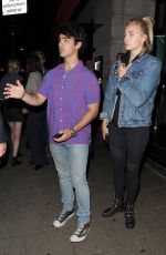 SOPHIE TURNER and Joe Jonas at Novikov Restaurant in London 07/17/2018
