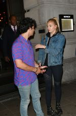 SOPHIE TURNER and Joe Jonas at Novikov Restaurant in London 07/17/2018