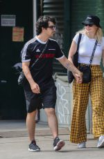 SOPHIE TURNER and Joe Jonas on Lafayette Street in New York 07/28/2018
