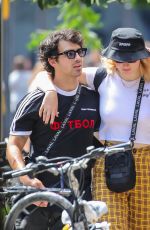 SOPHIE TURNER and Joe Jonas on Lafayette Street in New York 07/28/2018