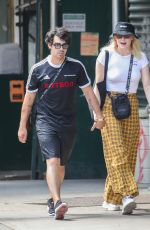 SOPHIE TURNER and Joe Jonas on Lafayette Street in New York 07/28/2018