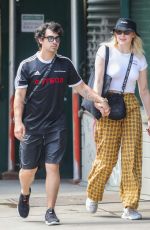 SOPHIE TURNER and Joe Jonas on Lafayette Street in New York 07/28/2018