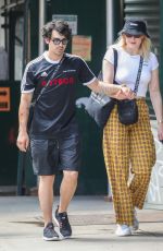 SOPHIE TURNER and Joe Jonas on Lafayette Street in New York 07/28/2018