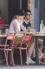 SOPHIE TURNER and Joe Jonas on Lafayette Street in New York 07/28/2018