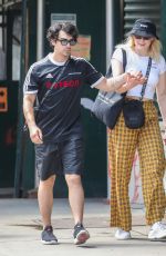 SOPHIE TURNER and Joe Jonas on Lafayette Street in New York 07/28/2018
