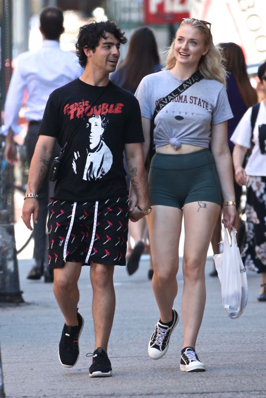 SOPHIE TURNER and Joe Jonas Out and About in New York 07/09/2018
