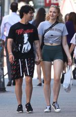 SOPHIE TURNER and Joe Jonas Out and About in New York 07/09/2018