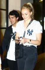 SOPHIE TURNER and Joe Jonas Out for Dinner in New York 07/25/2018