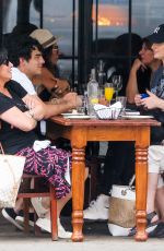 SOPHIE TURNER and Joe Jonas Out for Lunch in New York 07/24/2018