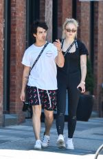SOPHIE TURNER and Joe Jonas Out in New York 07/19/2018