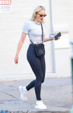 SOPHIE TURNER in Leggings Out in New York 07/20/2018
