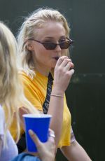 SOPHIE TURNER Out and About in London 07/16/2018