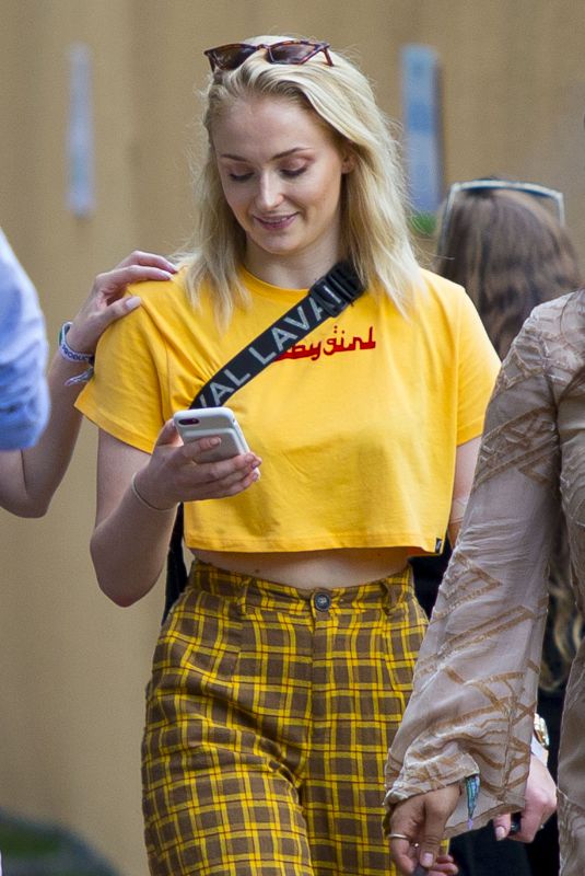SOPHIE TURNER Out and About in London 07/16/2018