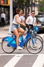 SOPHIE TURNER, PRIYANA CHOPRA with Jonas Brothers Riding CitiBikes Out in New York 07/05/2018