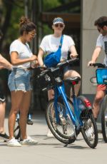 SOPHIE TURNER, PRIYANA CHOPRA with Jonas Brothers Riding CitiBikes Out in New York 07/05/2018