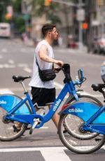 SOPHIE TURNER, PRIYANA CHOPRA with Jonas Brothers Riding CitiBikes Out in New York 07/05/2018