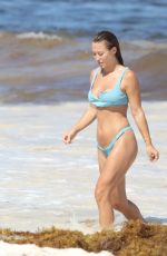 STEFANIE KNIGHT in Bikini on the Beach in Tulum 07/22/2018