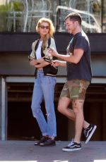 STELLA MAXWELL Leaves Cafe Gratitude in Los Angeles 07/23/2018