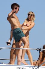 STEPHANIE PRATT in Bikini on a Yacht in Formentera 07/28/2018