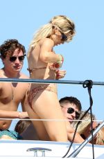 STEPHANIE PRATT in Bikini on a Yacht in Formentera 07/28/2018