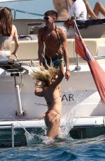 STEPHANIE PRATT in Bikini on a Yacht in Formentera 07/28/2018
