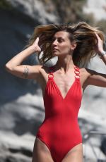 SVEVA ALVITI in Swimsuit at a Beach in Ischia 07/17/2018