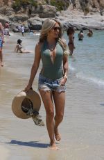 SYLVIE MEIS Out on the Beach in Mykonos 07/07/2018