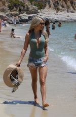 SYLVIE MEIS Out on the Beach in Mykonos 07/07/2018