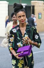 THANDIE NEWTON at Wimbledon Tennis Championships in London 07/14/2018