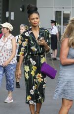 THANDIE NEWTON at Wimbledon Tennis Championships in London 07/14/2018