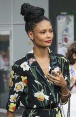 THANDIE NEWTON at Wimbledon Tennis Championships in London 07/14/2018
